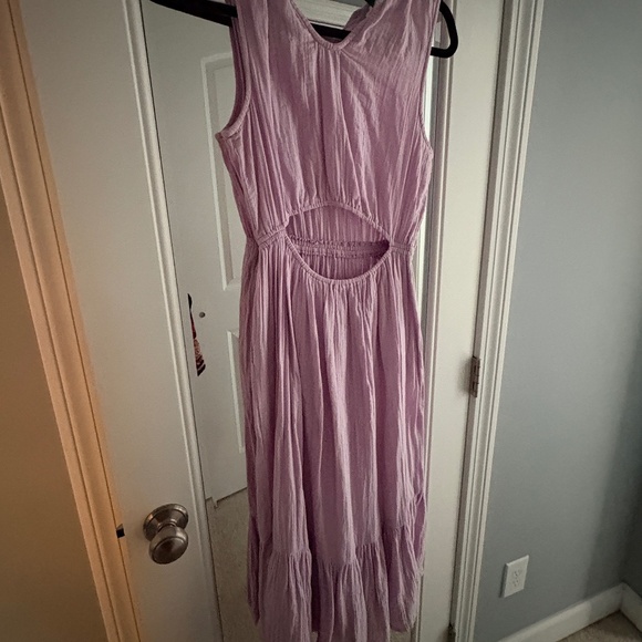 Pact Coastal Double Gauze Cutout Midi Dress - Picture 1 of 4